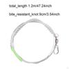 Saltwater Fishing Anti Bite Leader Line 47" Long Professional with Luminous Protection Sleeve