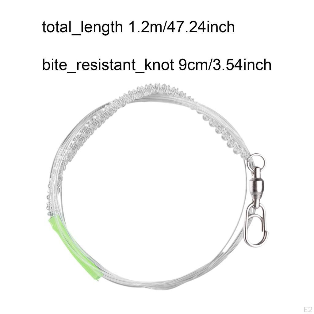 Saltwater Fishing Anti Bite Leader Line 47" Long Professional with Luminous Protection Sleeve