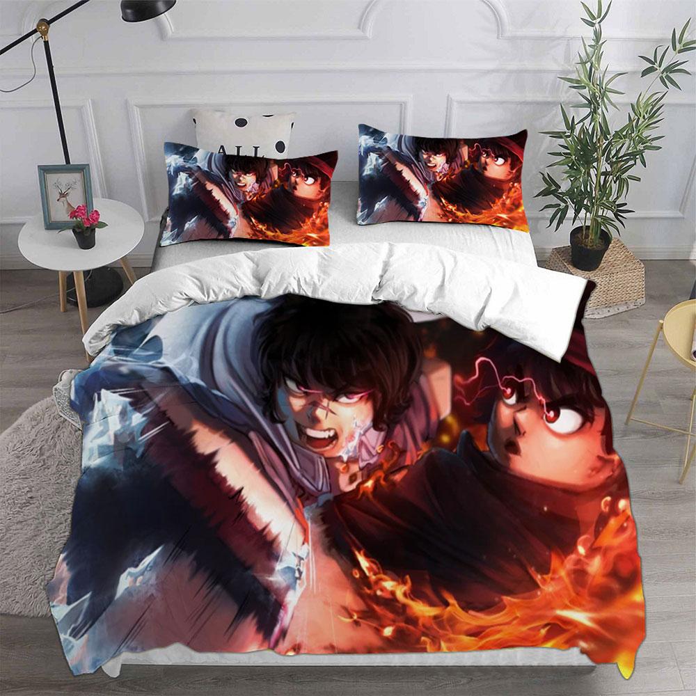 Fashion Game Blox Fruits Bedding Sets Bed Cover Comforter Duvet Cover Pillow Case 2-3 Pieces Sets Kids Adult Bedroom Decoration