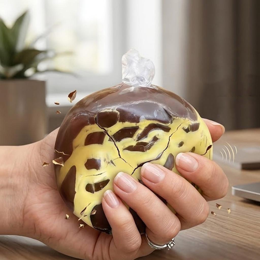 Squishy Dumpling Chocolat Anti-Stress Avec Revêtement Cire Pâte Lente Pour Son Craquant Sensoriel Jouet Pour Tous Les Âges Bureau Anti-Stress