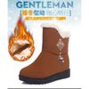 Thick Sole Anti-skid Short Boots Soft Sole Anti-skid Snow Boots Leisure Comfortable Warm Winter Women's Shoes 36-40 Botas Mujer
