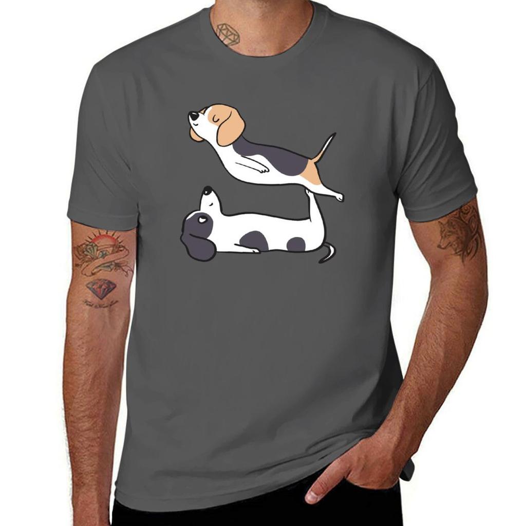 Acroyoga Beagle TShirt Fashion Simple Casual Tee Shirt