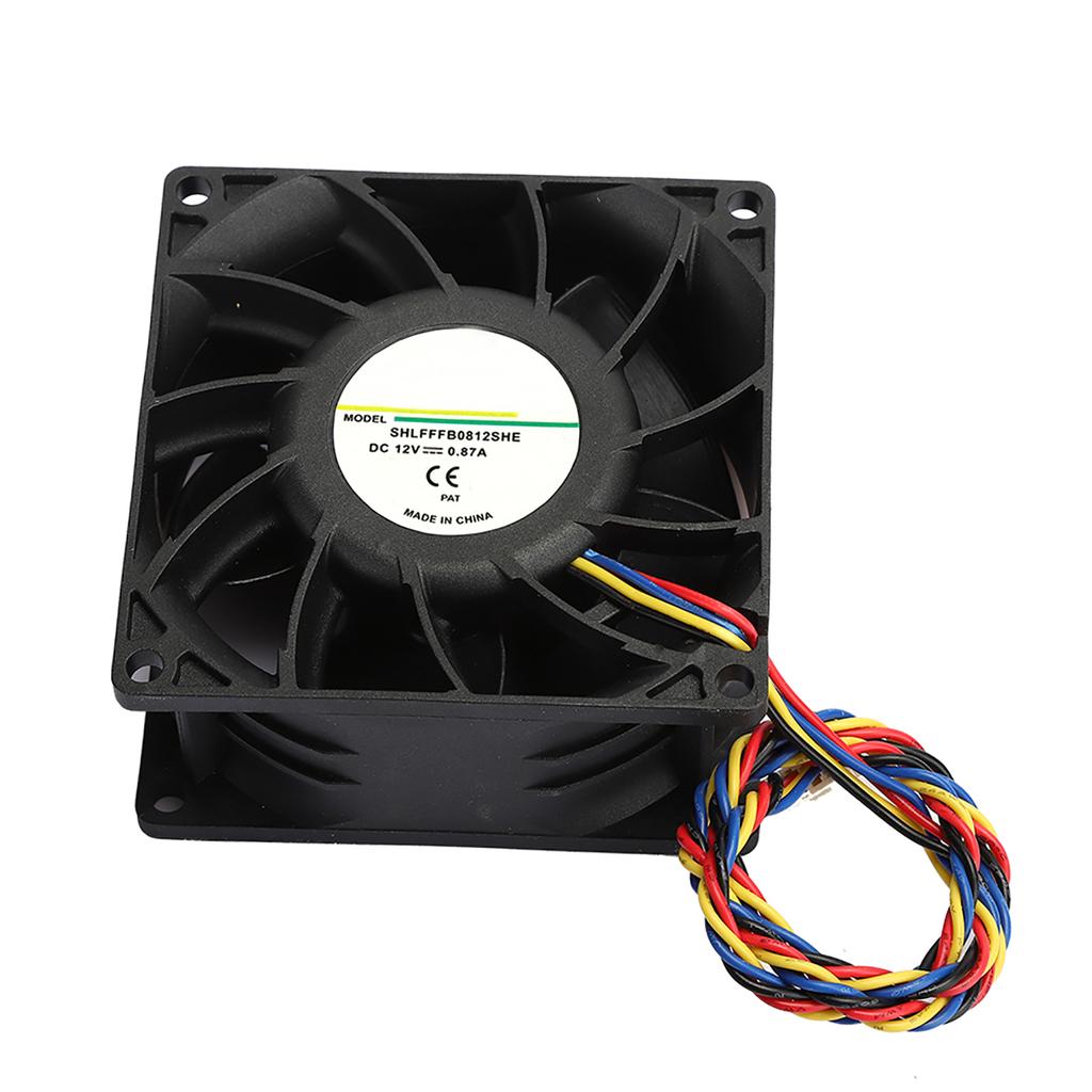 CPU Cooler Dual Ball PWM 4 Wire Computer Chassis Cooling Fan 4900RPM Speed 12V 0.87A