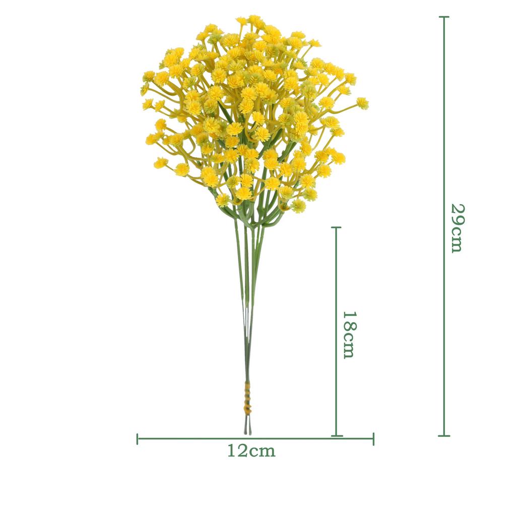 6pcs Simulation Flower Plastic Star Ornaments Simple And Generous Artificial Flower Wedding Furniture  Room Decoration