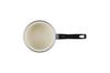 LE CREUSET EOS Enamel Sea with Stainless Steel Gas and Induction Compatible Japanese Saucepan, 14cm, Salt, Handle, [Official Product]