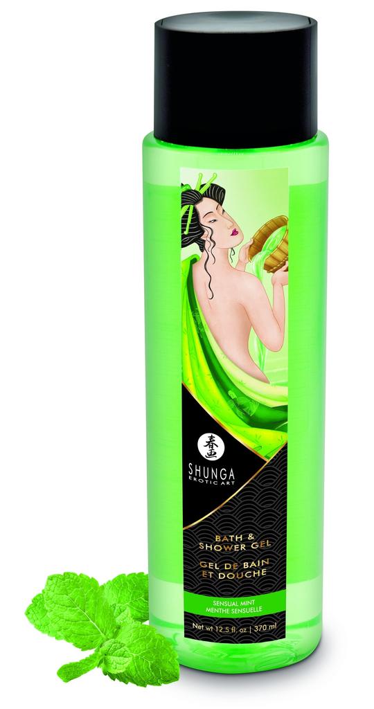 Gel de bain et douche Menthe Sensuelle 370ml - Shunga - Pour le bain