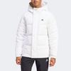 Adidas Regular Daily 500 Letter Logo Print Long Sleeve Hooded Down Jacket Men Outerwear White IZ4884