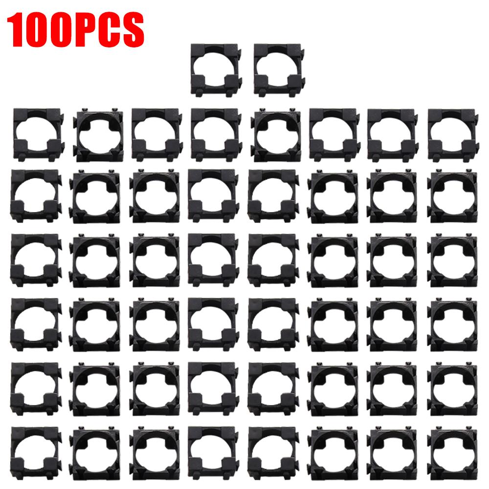 

100/200/300Pcs 18650 Li-ion Cell Holder Portable 18650 Cylindrical Battery Storage Brackets with Battery Installation Hole