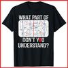 What Part Of Don't You Understand Funny Hockey Coach Black Cotton T-Shirt S-5XL