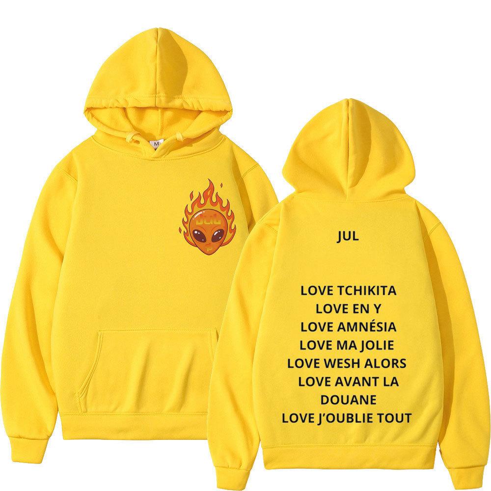 Rapper July Fashion Punk Sweatshirt Man Woman Hip-hop Hoodie  Autumn Winter Fleece Streetwear Tops