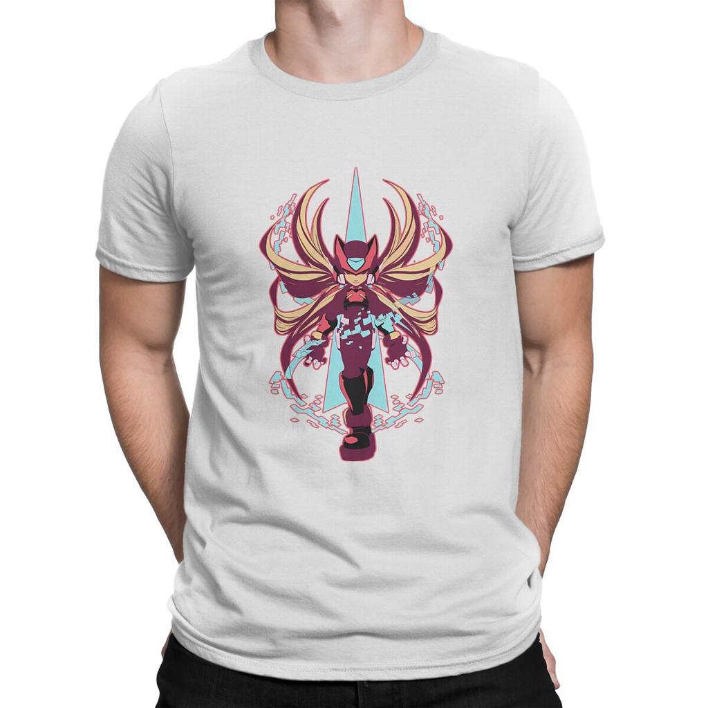 Cool The Red Hero - Less Colors V2 T-Shirts for Men Round Collar Cotton T Shirt Megaman Short Sleeve Tee Shirt Birthday Present