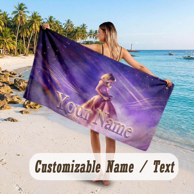 Custom Name Large Beach Towel,Taylor Swift Quick Absorbent Towel For Outdoor Travel Poolside