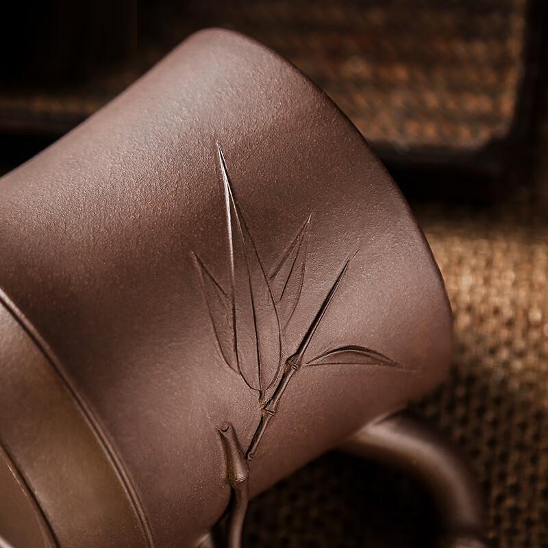 Handmade Yixing Zisha Tea Cup - Bamboo Charm