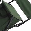 Folding Chair Outdoor Camping Portable Folding Back Chair Fishing Leisure Chair with Bag Green