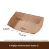 Wegwerpbare Kraft Papieren Voedselbakjes