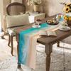 Ocean Beach Linen Table Runners Dresser Scarf Table Decor Seasonal Kitchen Dining Table Decor  Home Holiday Wedding Party Decor