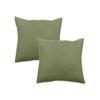 Set of 2 Palace Pure Washed Dyed Cotton Pillowcases 63 Threads/cm² South Wind - Palace Mousse - Set of 2 Pillowcases 65 X 65 Cm
