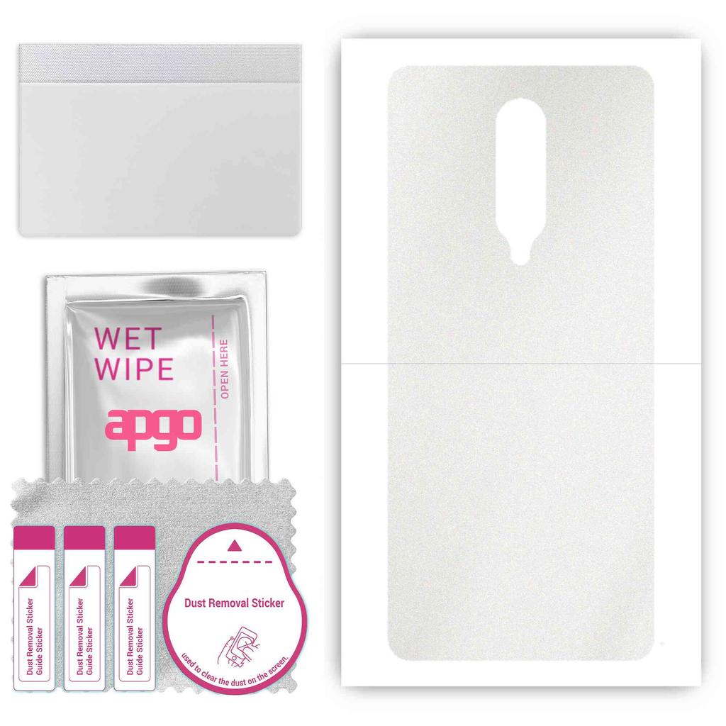 apgo Sticker protector de piele pentru spate compatibil cu OnePlus 8, Folie Wrap, Folie, Vinil - Model Mat Transparent