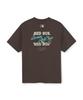 Emelbi Vintage Back Graphic Short Sleeve T-Shirt Bos (D.Brown)