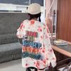Girls' Knit Sweater with Stylish Print - 2024 Autumn/Winter Collection