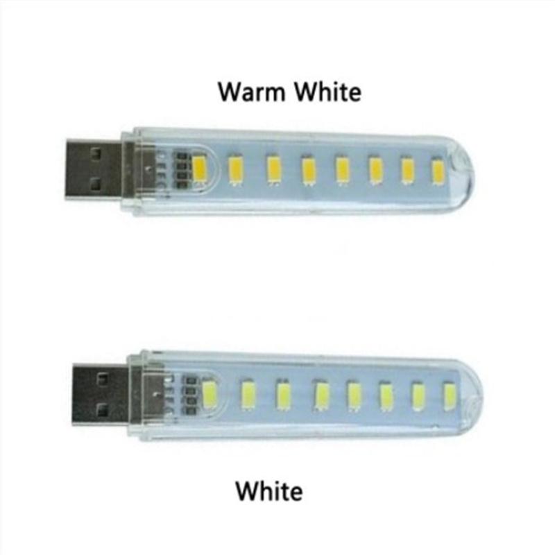 USB Taschen Mini Nachtlicht 8 LED Birne Tragbares Augenschutz Lichtbrett Beleuchtungs-Gadget
