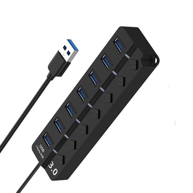 Usb3.0hub One Drags Seven-port Laptop Extender USB3.0 Hub High-speed Transmission CableUSB Computer Expander
