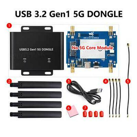 

5G Донгл USB3 до M.2 Ключ B Плата розширення для серії SIM82X2 RM5X0N