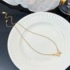 Elegant Shell Butterfly Necklace for Women - Light Luxury Titanium Steel Clavicle Chain Jewelry
