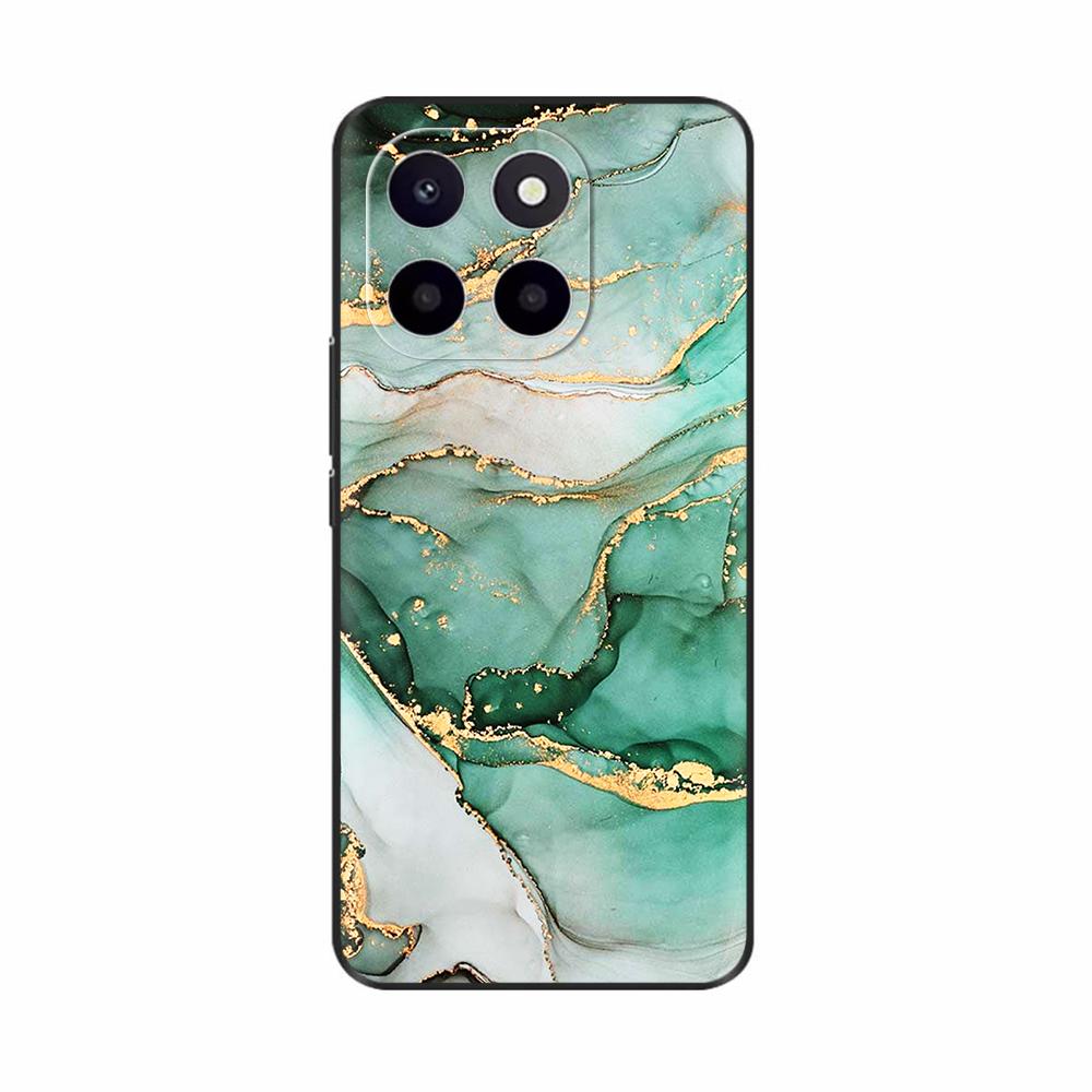 Pro Honor X6c Pouzdro Roztomilé TPU Silikonové Pouzdra na Telefon Pro Honor X6c Zadní Kryt HonorX6c X 6C Tištěná Květina Měkký Silikon Coque Fundas