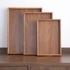 Wooden Trays Natural Tea Tray Food Plate Platter Decorative Trays Fruit Snack Coffee Breakfast Storage Plate Kitchen Accessories
