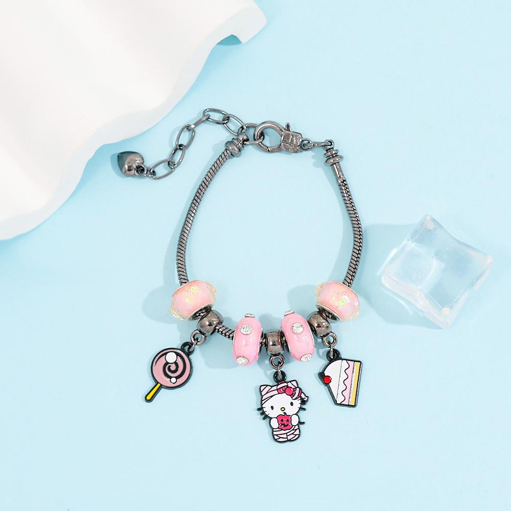 Hello Kitty Jewelry Bracelet With Zinc Alloy Material For Gift Giving In Spring 2025
