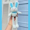 Plush-Rabbit Keychain Bunny-Keyring Stuffed Animals Doll-Keyring Charm Handbag Backpack Pendant for Valentines Day