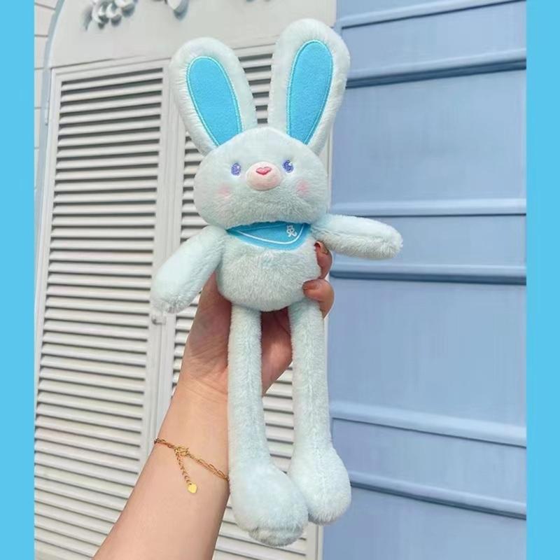 Plush-Rabbit Keychain Bunny-Keyring Stuffed Animals Doll-Keyring Charm Handbag Backpack Pendant for Valentines Day