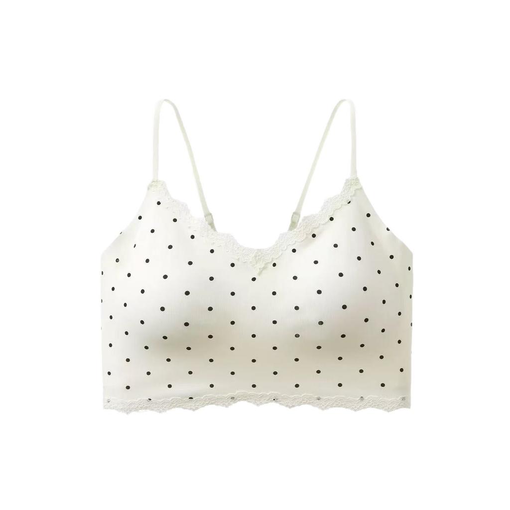 High School College Student Floral Lace Thin Female Seamless Steel Rim Pure Desire Sweet Bra