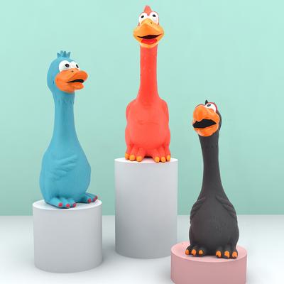 Vokales Latex-Schrei-Hähnchen Haustierspielzeug - Strapazierfähiges Latex zum Kauen und Zähneknirschen Hähnchen Haustierbedarf