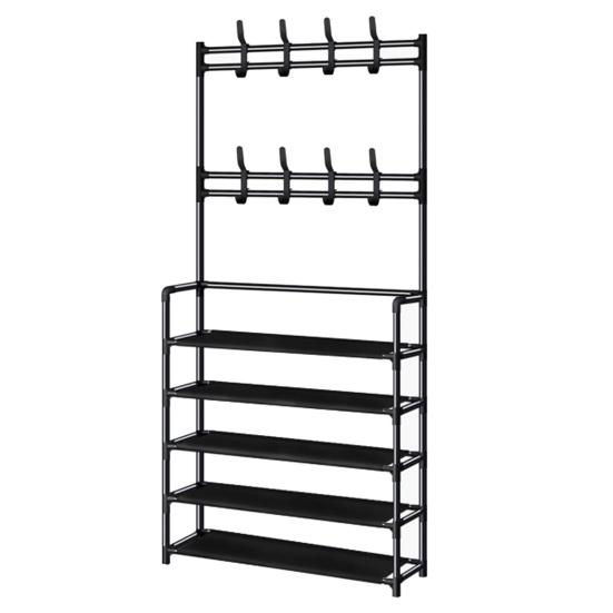 Multi-Layer Shoe Rack Doorway Clothes Hanger High Stability Simple Installation Shoes Shelf