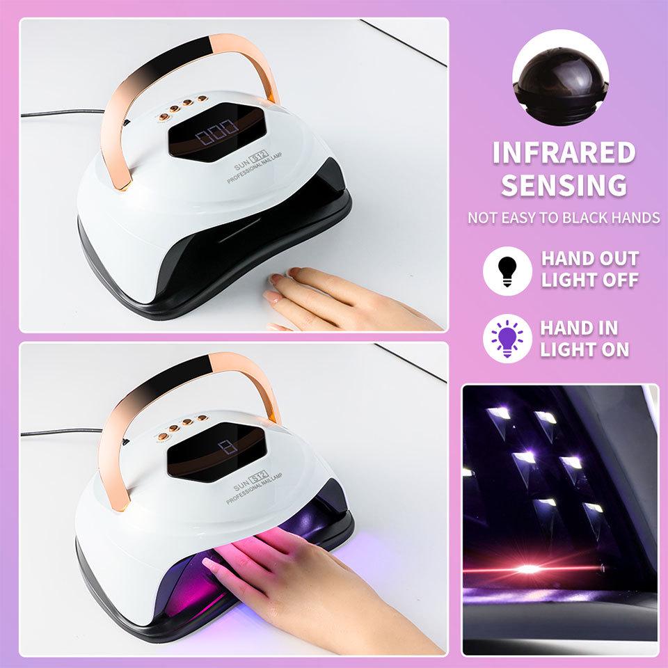 Smart Wireless UV Nail Lamp: 57 LED High-Power Fast-Drying Gel Dryer