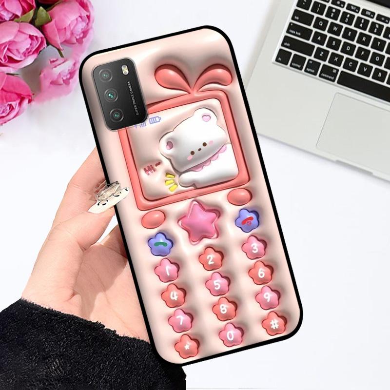 For Xiaomi Poco M3 4G Case M2010J19CG Shockproof Soft Silicone TPU Phone Cover For Poco M3 Pro 5G M2103K19PG Coque Funda Cartoon