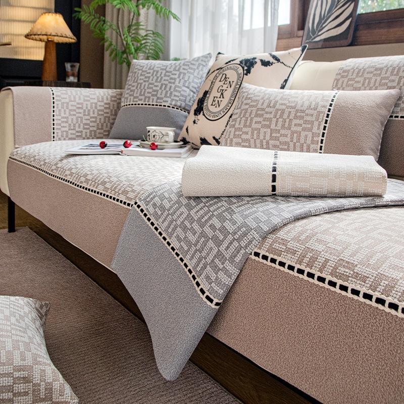 Chenier Sofa Cushion Is Simple And Advanced, All-Season Universal Cover, Non-Slip Sofa Cover  New Wear-Resistant