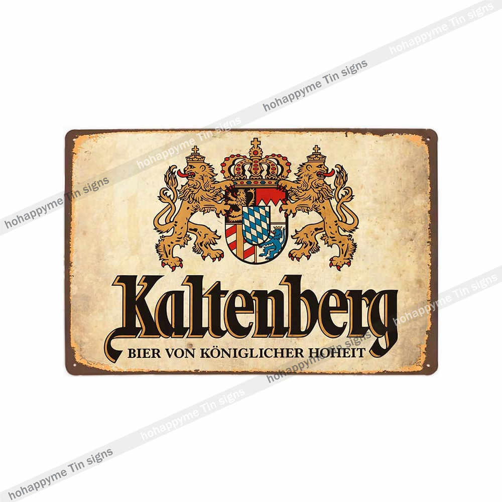 Beer Metal Poster Signs Alcohol Vintage Decoration Plates For Wall Bar Pub Club  Kitchen Bedroom Retro Plaque Home Decor 20x30cm