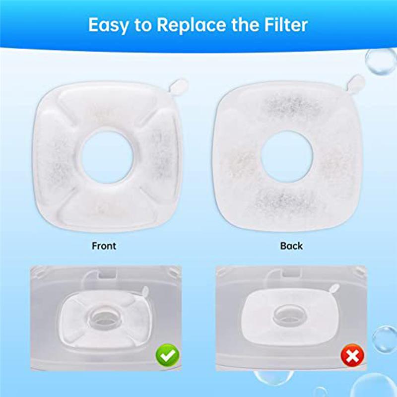 2025+ 20 Pack Replacement Filters & 20 Pack Replacement Pet Water Filters Replacement, Triple Filtration System Cat Fountain