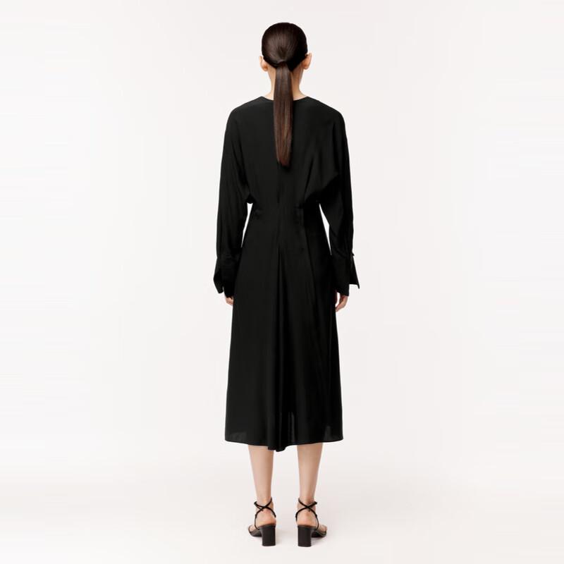 LESS 2024 Spring V-Neck Pullover Dress