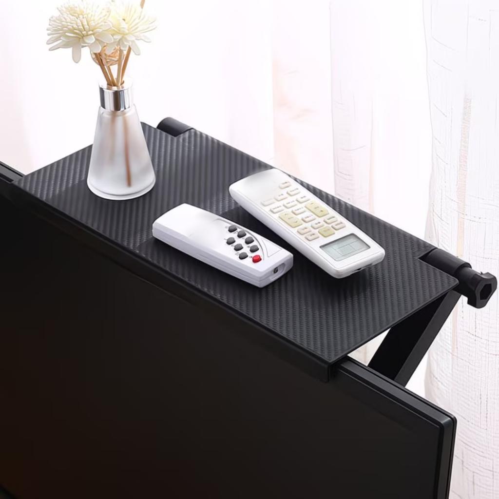 1PC Adjustable TV Screen Top Storage Shelf Computer Monitor Screen Top Storage Rack TV Media Box Router Shelf Rack Home Organize