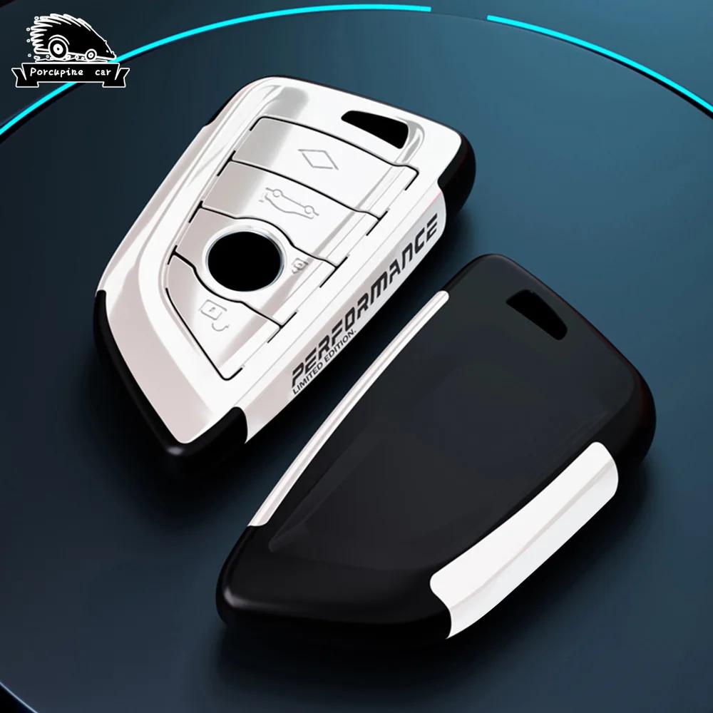 Abs Car Key Case Cover Shell Fob For Bmw X1 X3 X5 X6 X7 G20 G30 G05 F15 F16 1 3 5 7 Series F01 F02 G11 F48 F39 Auto Accessories