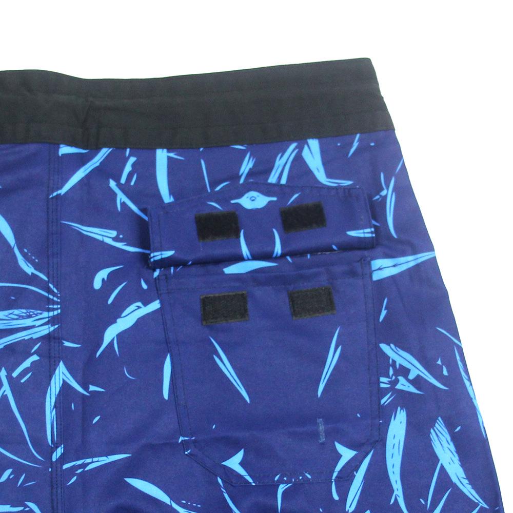 Men's Quick-Dry Leaf Print Surfing Shorts - 2024 Summer Beach Vacation