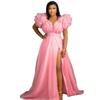 European & American Plus Size Mesh Hem Dress