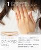 LEGAN Pink Gold Diamond Size K10PG Slim Wedding Made in Japan Ring, 15, Women's Band,