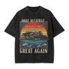 Alligator Alcatraz T Shirt Vintage Style for Men Women Cotton Tee Shirts Tops