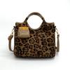 Dámská taška retro taška s leopardím potiskem nová matná PU dojíždějící dámská taška třídílná pracovní šikmá taška