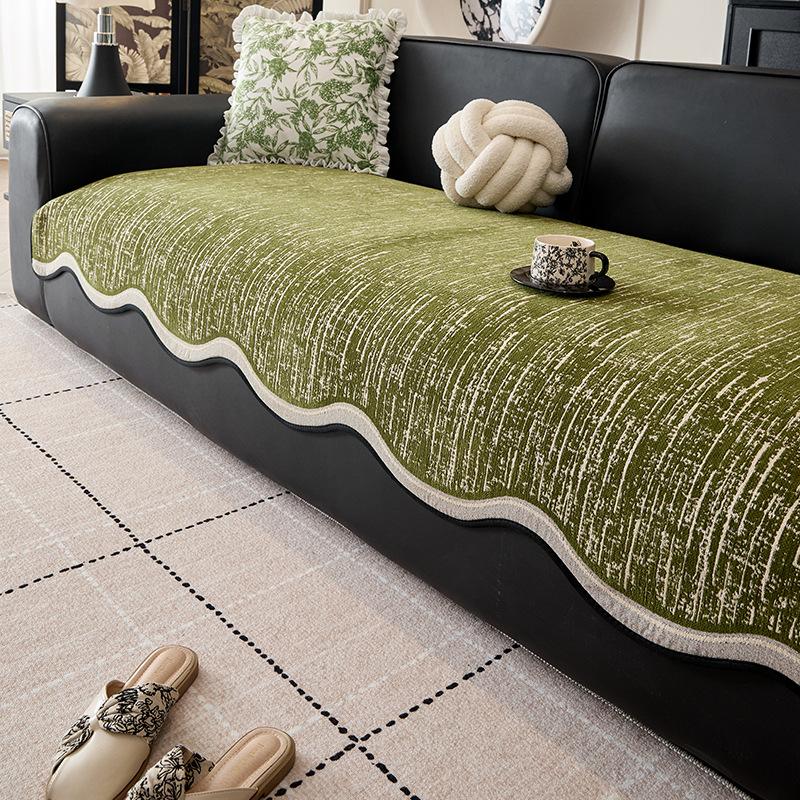 

Four Seasons Universal New Sofa Cushion One Piece Straight Row Cover High-End Combination Sofa Cushion Cover 90*70cm